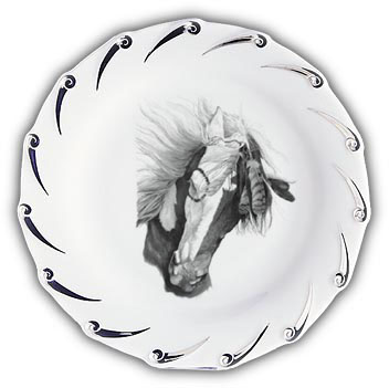 Personnalisations Diverses sur le Thème du Cheval : Assiettes