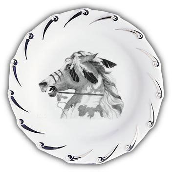Personnalisations Diverses sur le Thème du Cheval : Assiettes
