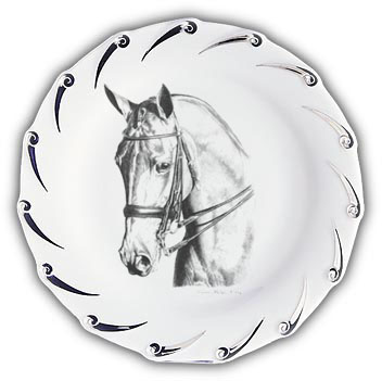 Personnalisations Diverses sur le Thème du Cheval : Assiettes