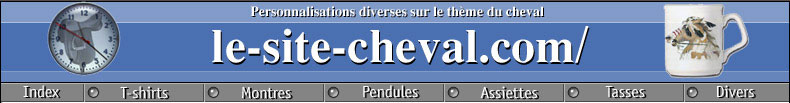 Personnalisations Diverses sur le Thème du Cheval