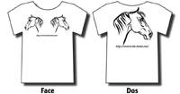 Personnalisations Diverses sur le Thème du Cheval : Tee-Shirts
