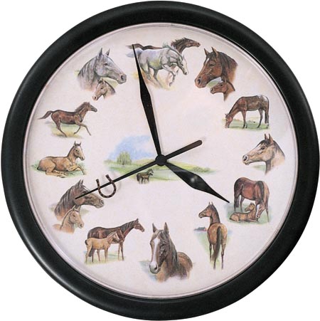 Personnalisations Diverses sur le Thème du Cheval : Pendules